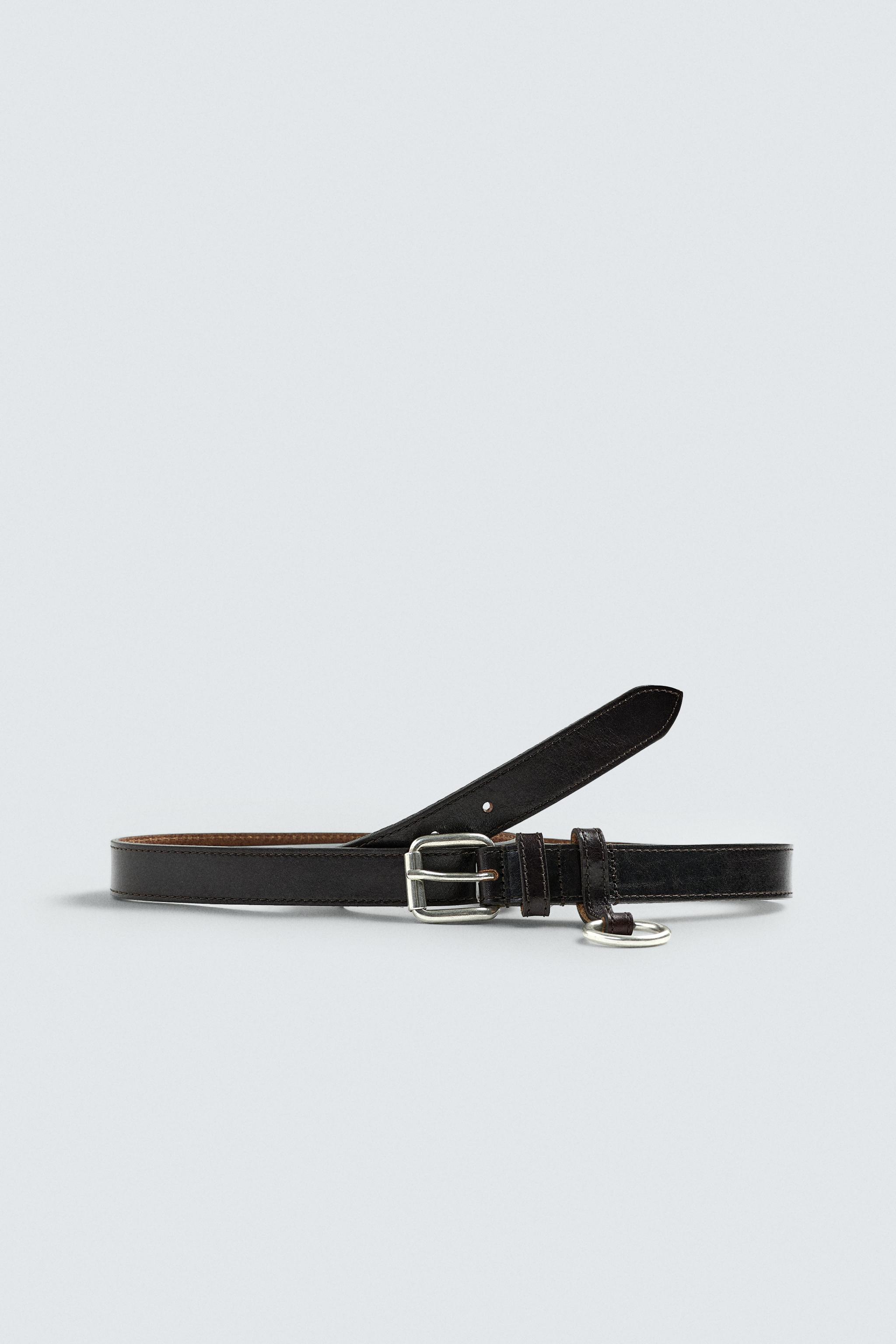 LEATHER APPLIQUÉ BELT
